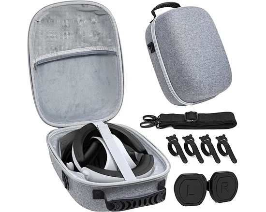 Case is customized by the real PlayStation VR2 console and supports with a large storage space. Precise cutting designed keeps your all-in-one VR headset and accessories organized while protecting them from make storing as well as transportation a breeze.